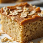 کیک رژیمی با جو دوسر و کره بادام زمینی