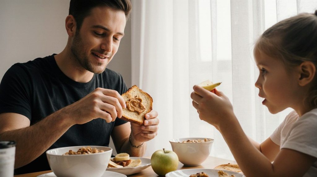 کره بادام زمینی را صبحانه با چی بخوریم؟