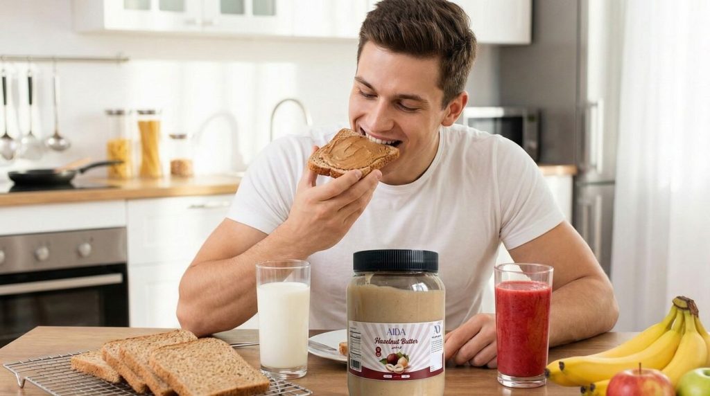 بهترین زمان مصرف کره فندق برای عضلهسازی و افزایش راندمان تمرین