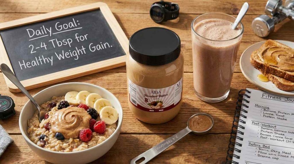 راهنمای مصرف روزانه کره فندق برای چاقی