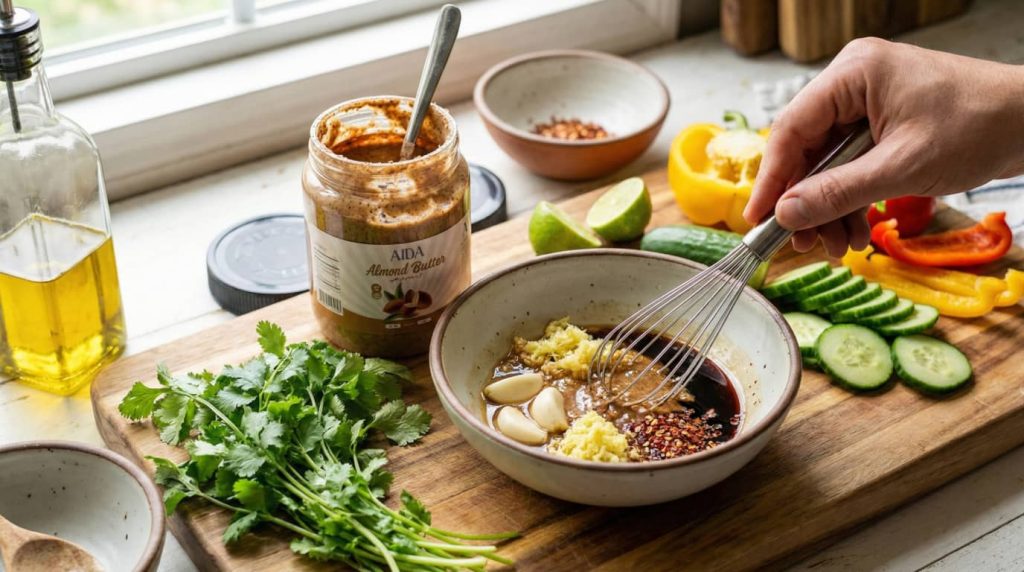 استفاده از کره بادام درختی در آشپزی و سس‌ها