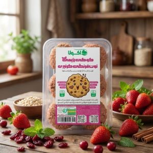 کوکی رژیمی توت فرنگی کرنبری