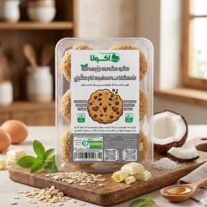 کوکی رژیمی شکلات سفید نارگیل